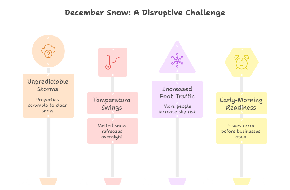decemeber snow challenges during plowing