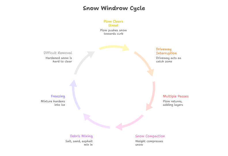 snow windrow process